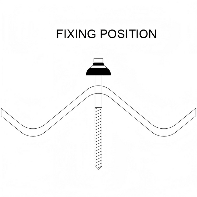 M6.2*90 Hex Head Self Drilling Roofing Screw with Dome EPDM (umbrella) Washer 