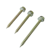  M4.8/5.5 Hex Washer Head Tapping Screw Carbon Steel Yellow Galvanized Wood Screw With PVC Washer