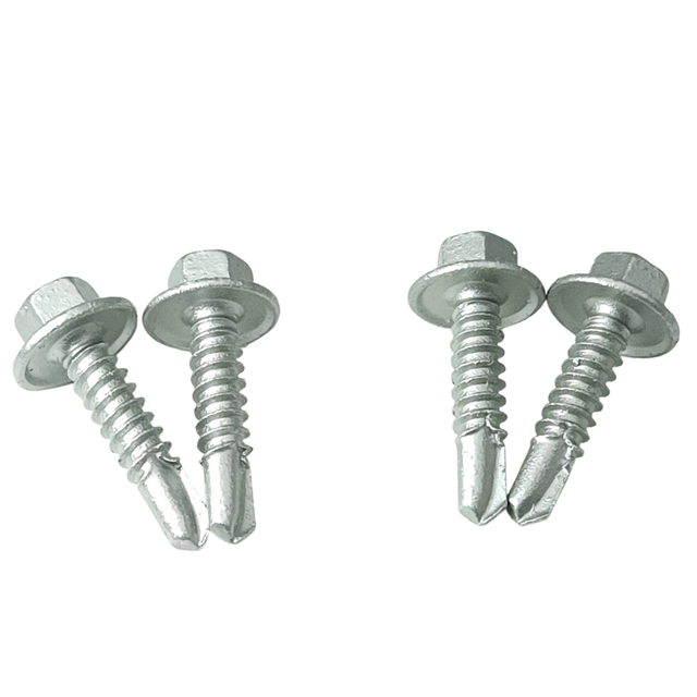 45um Sherardizing Coating Hex Flange Washer Head Full Thread Self Drilling China Screw