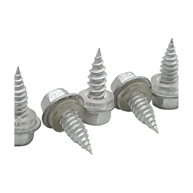 5.5×13mm Dacromet Hex Head PVC Washer Self tapping SEMS Screws