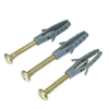  Plastic Drywall Expansion Anchors (wall Plug) For 3.5mm Slef Tapping Screw Fasteners Accessories 