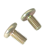 Customized M6x12 Yellow Zinc Plating Flat Chamfered Hexagon Socket Head Furniture Screws 