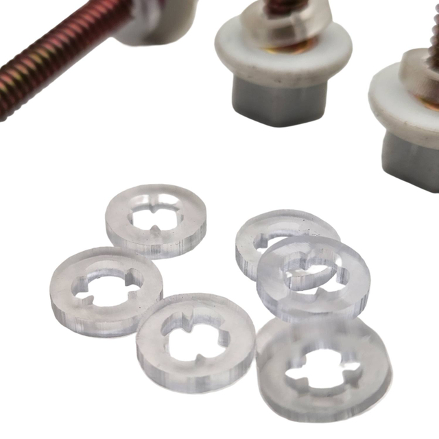 M5.5 Nylon Hex Head Roofing PVC Washer Yellow Zinc Self Drilling SEMS Screws