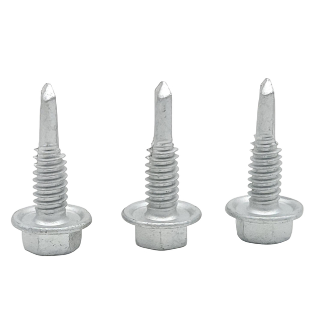 M5.2X20 Carbon Steel Dacramet Hex Flange Head Self Drilling Screw