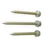  M4.8/5.5 Hex Washer Head Tapping Screw Carbon Steel Yellow Galvanized Wood Screw With PVC Washer
